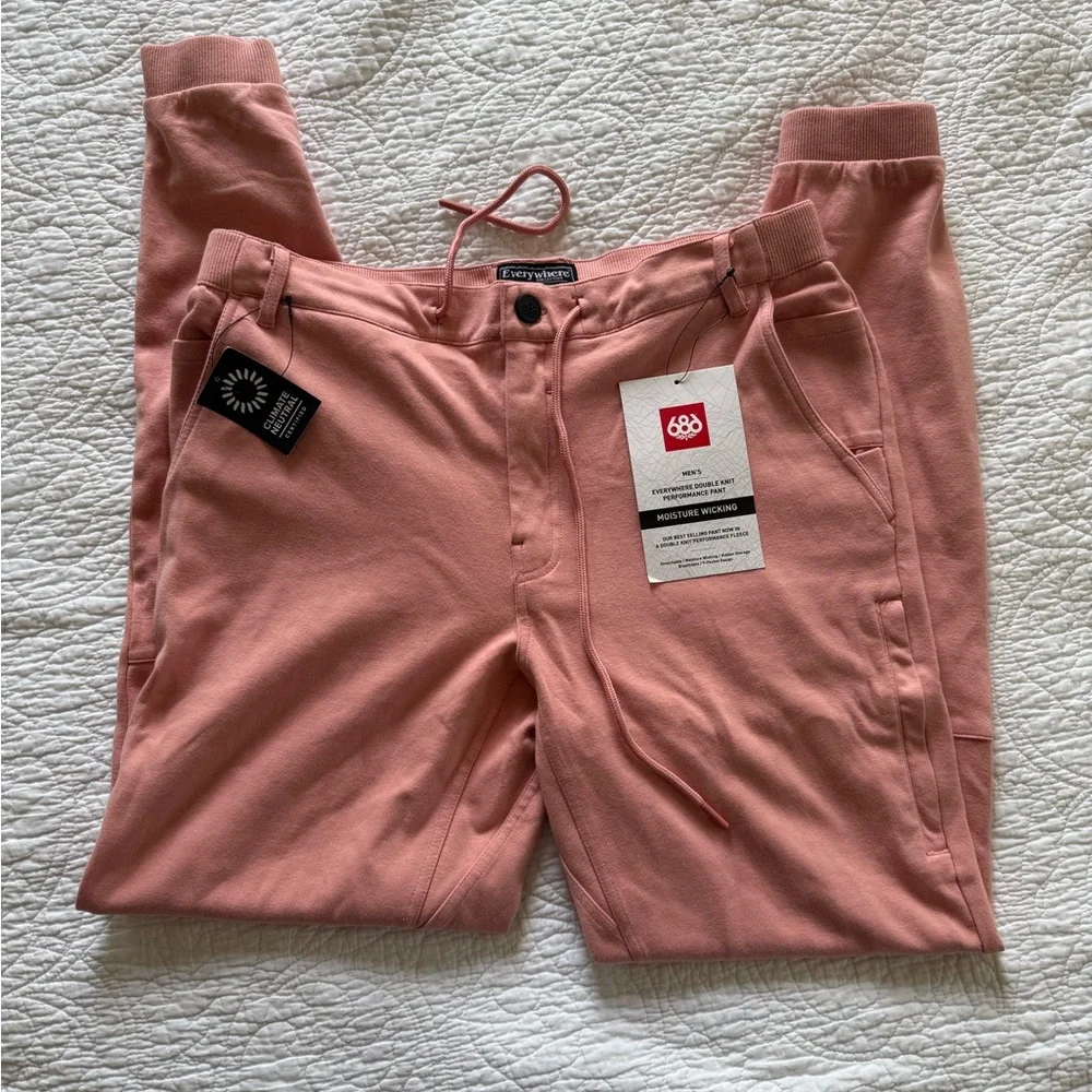 686 Everywhere Pant Double Knit Rosette M NWT - Picture 1 of 12